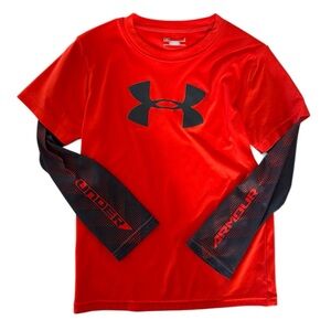 Under Armour Long Sleeve Shirt Kids Boys Size 7